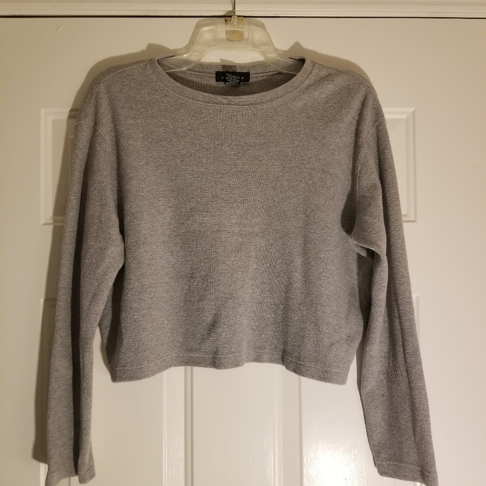 Vintage LIMITED size XL crop top, gray
